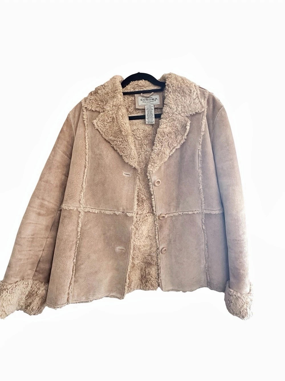 Sonoma Sherpa-Lined Jacket in Brown & Cream Size Large